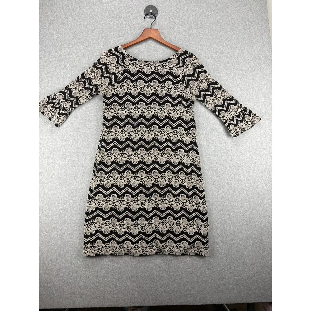 Romantic Lace Dark Femine Goth Boho Midi 3/4 Bell Sleeve Sz14 Figure flattering - Picture 3 of 9